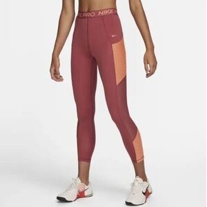 Nike Pro 7/8 Mesh Pocket Tight XS Orange